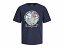 JJ REBEL Camiseta Hombre Jrebskull Tee SS Crew Neck Marino Calavera Navy Blazer Azul